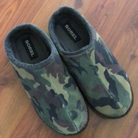 SOREL Camo Sherpa lined mule slipper youth 4 - Picture 1 of 10